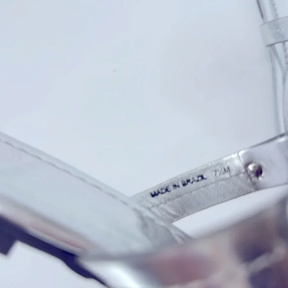 Tory Burch Miller Sandals Silver Metallic - Picture 8 of 9